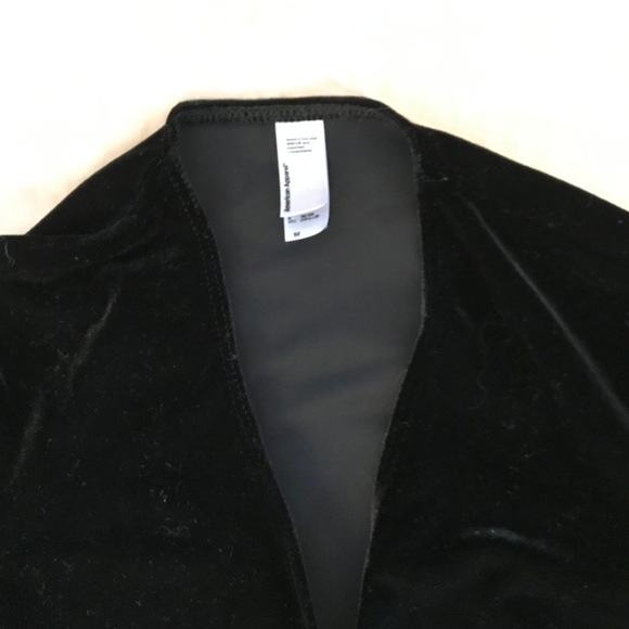 Black Velvet V-Neck Dress - Picture 3 of 8